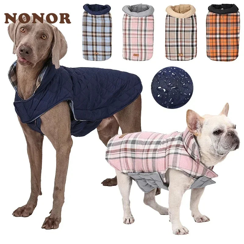 NONOR Winter Dog Jacket – Waterproof & Warm Pet Coat for Medium & Large Dogs, Cozy Outdoor Clothing for French Bulldogs, Labradors & More