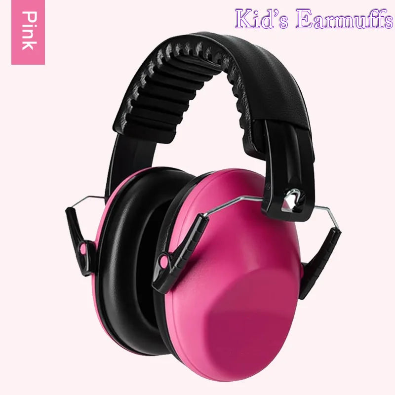 Cute Pink Cat Ear Kids Earmuffs – Adjustable Anti-Noise Hearing Protection for Children, Noise-Reducing Ear Protectors for Study, Sleep & Quiet Time