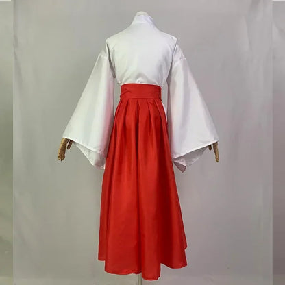 Iori Utahime Cosplay Costume – Kimono Style Dress Set with Top & Headwear (Women’s Halloween/Comic Con Outfit)