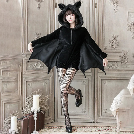 Halloween Horror Vampire Bat Demon Costume – Spooky Animal Cosplay Outfit for Parties, Carnival, Role-Playing & Stage Performances