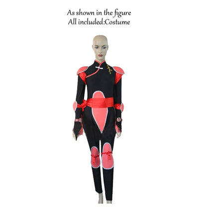 Inuyasha Sango Cosplay Costume for Women – Black & Red Jumpsuit Outfit
