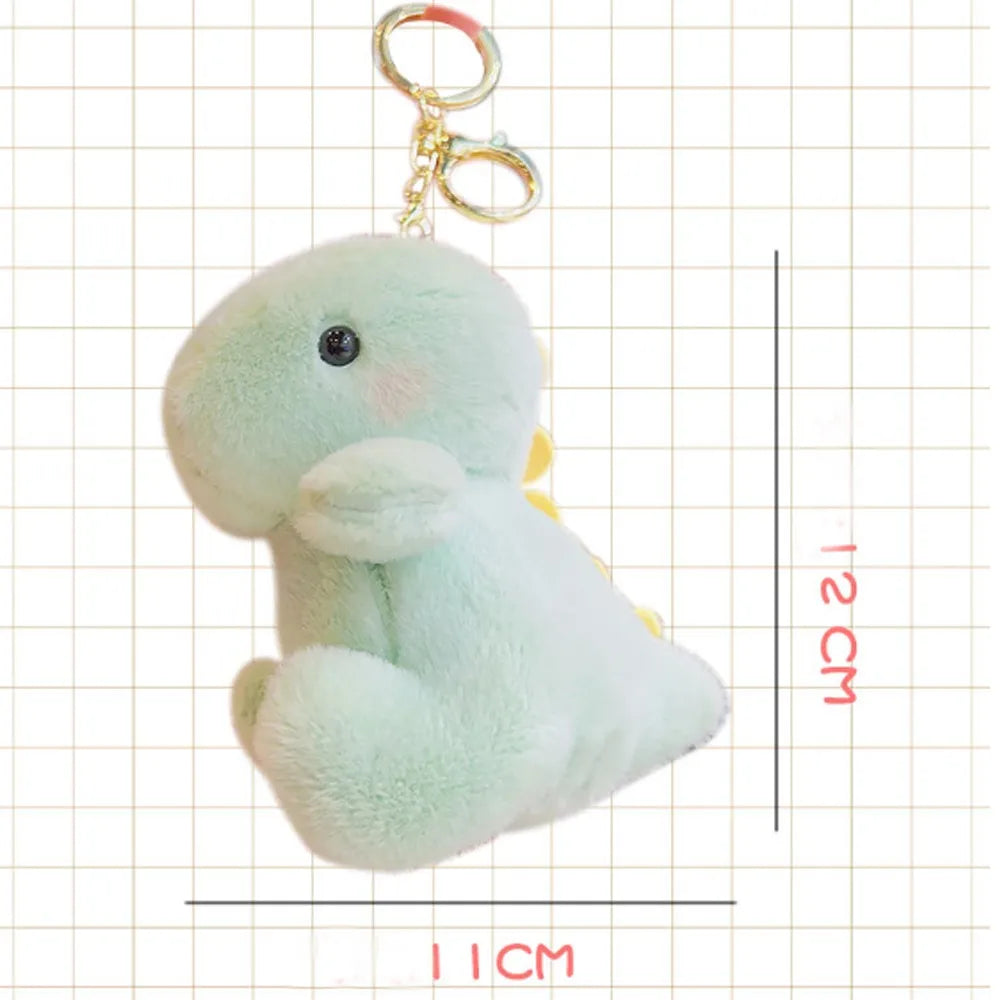 Kawaii 12CM Dinosaur Plush Keychain – Cute Multipurpose Stuffed Animal Pendant Doll for Backpack, Bag, Keyring & Gift Accessories