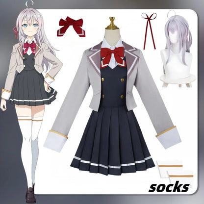 Alisa Mikhaylovna Kujō Cosplay Costume | Alya Sometimes Hides Her Feelings in Russian Anime Uniform Outfit with Wig