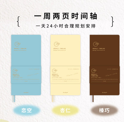 Kinbor Undated Weekly Planner – Portable Daily, Monthly & Schedule Journal Notebook