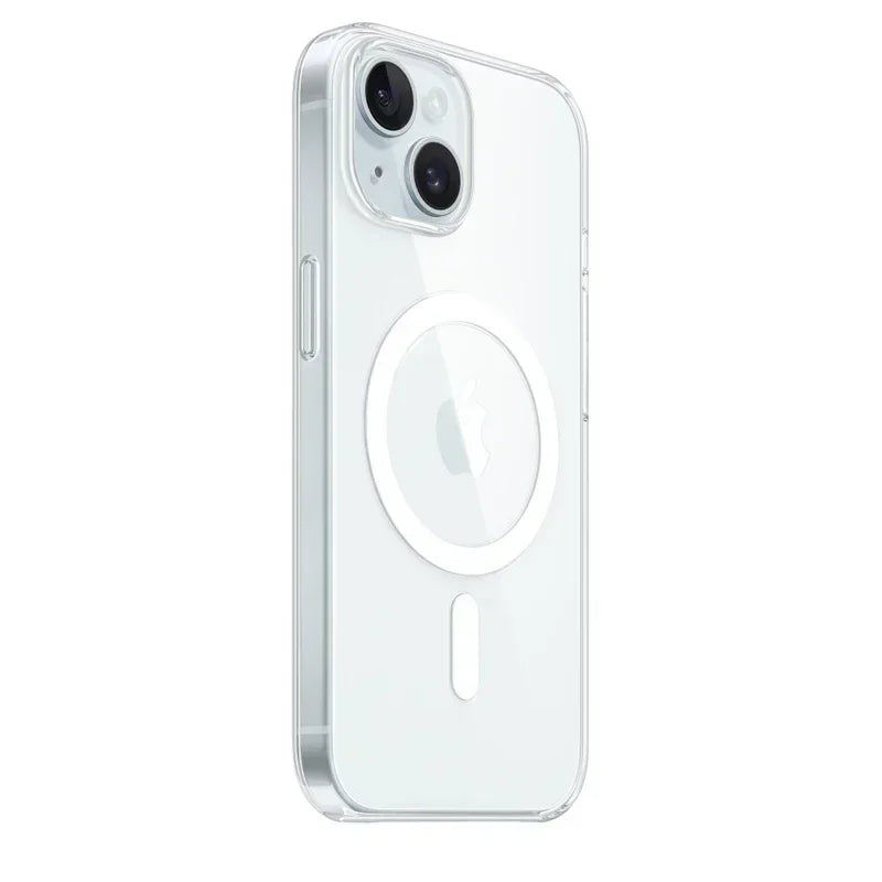 Funda magnética transparente para iPhone 17 Air, 16, 15, 14, 13, 12, 11 Pro Max, Mini, XS y XR – Cubierta protectora de silicona transparente compatible con MagSafe