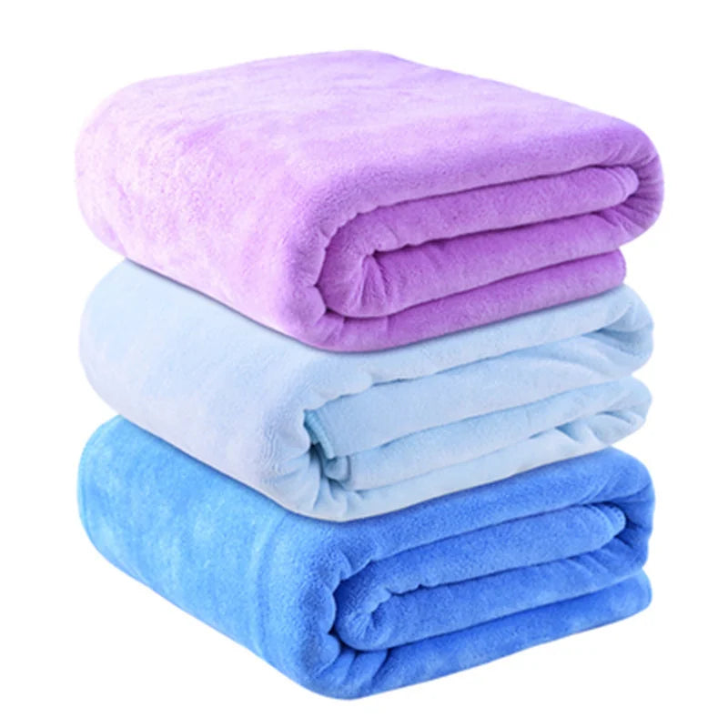 Toalla de baño de microfibra súper grande – Suave, de secado rápido, altamente absorbente para baño, deportes, viajes, playa y uso multiusos, toalla de ducha ligera resistente a la decoloración