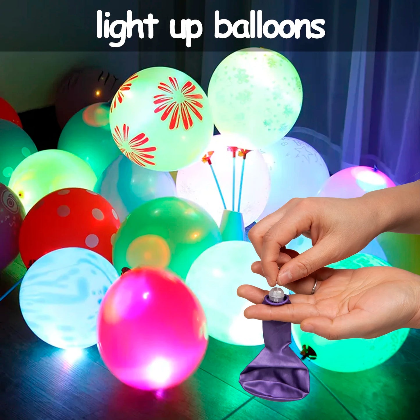 Mini luces LED para globos – Pequeñas luces redondas para globos, bodas, Navidad y decoraciones para fiestas
