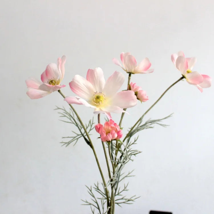 1 Gerbe de 60cm de Fleurs Artificielles Camomille Marguerite – Fausse Fleur en Soie Blanche pour Décoration de Mariage, Décoration de Table, Arrangements de Fête & Bouquets DIY