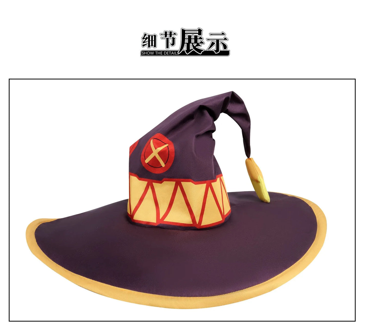 KonoSuba Megumin Cosplay Costume – Witch Cloak Set with Wig, Hat, Blindfold & Stockings (Women’s Halloween Outfit)