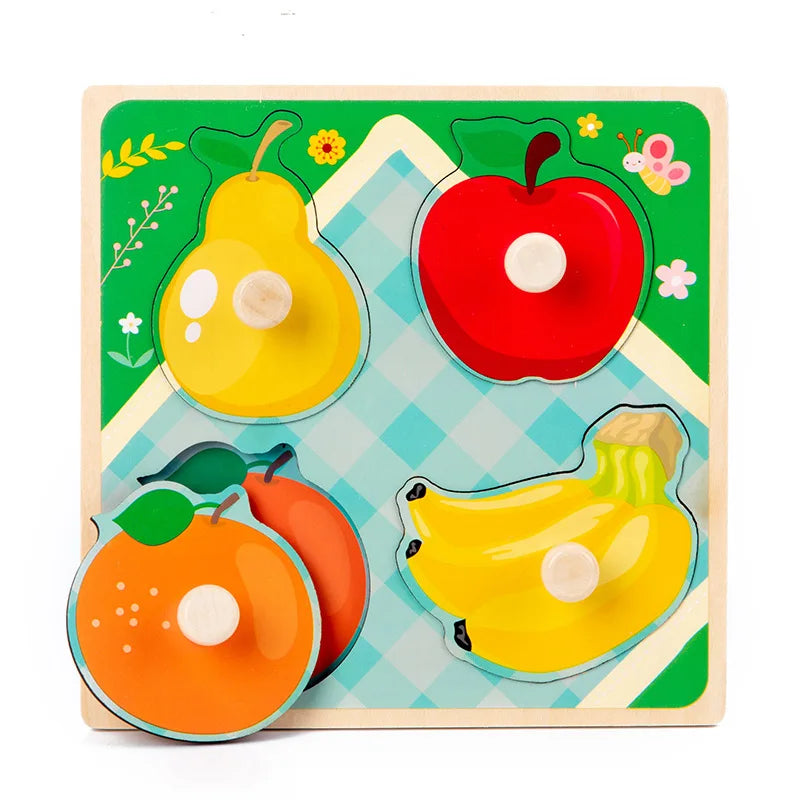 Jouet de puzzle en bois Montessori pour bébé – Jeu d'apprentissage éducatif pour les tout-petits de 1 à 3 ans, activité de développement cérébral d'association de formes pour enfants, cadeau d'anniversaire et jouet d'apprentissage précoce