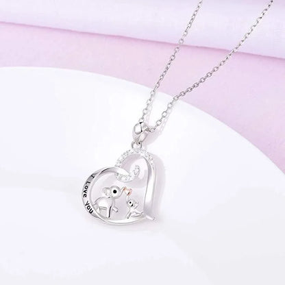 Mother & Baby Elephant Necklace for Women – Exquisite Animal Pendant Clavicle Chain, DIY Jewelry & Mother’s Day Gift