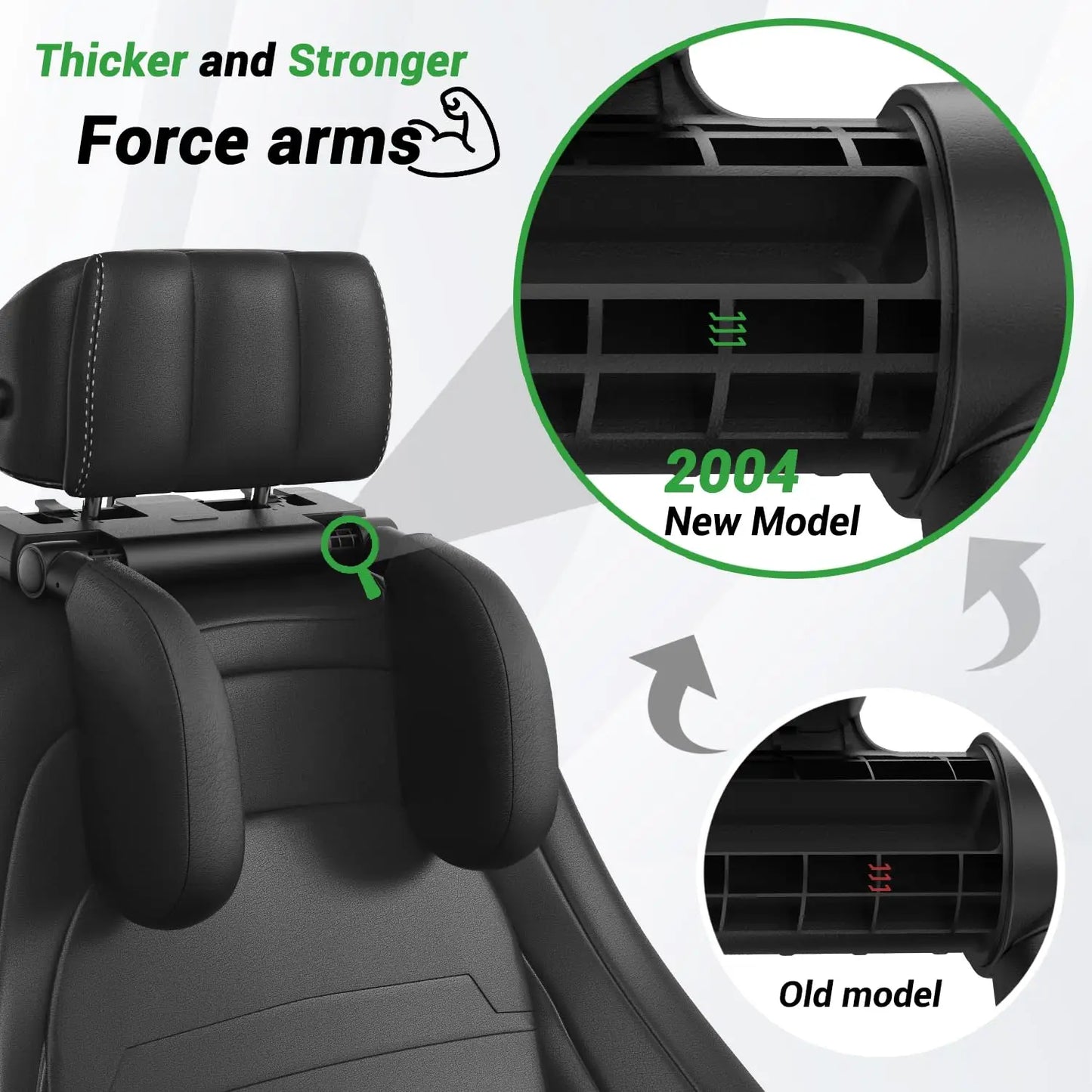 Adjustable Memory Foam Car Headrest Pillow – 180° Rotating Neck Support Cushion for Travel, Road Trips & Comfortable Car Sleeping