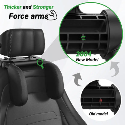 Adjustable Memory Foam Car Headrest Pillow – 180° Rotating Neck Support Cushion for Travel, Road Trips & Comfortable Car Sleeping