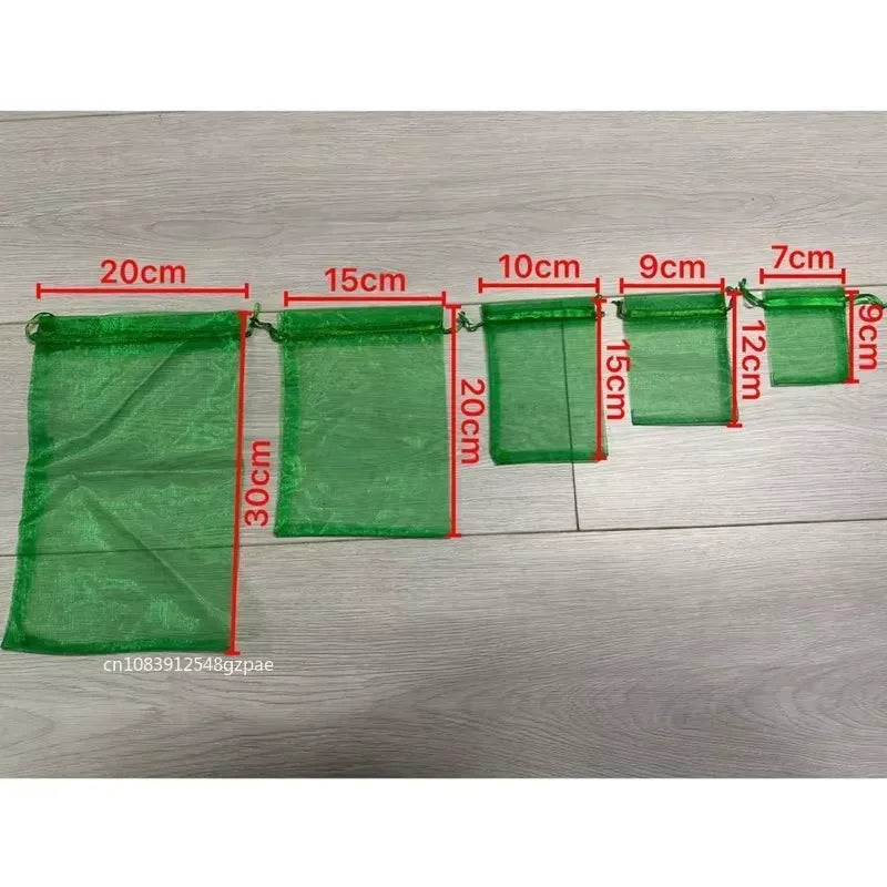 Bolsas de regalo de organza blanca de 20 a 100 unidades – Bolsas de joyería con cordón para recuerdos de boda, regalos de Navidad, empaques de dulces y accesorios para fiestas