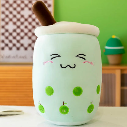 Giant Bubble Tea Plush Pillow – 22–70cm Squishy Milk Tea Boba Stuffed Toy Fruit Drink Bottle Decor Gift