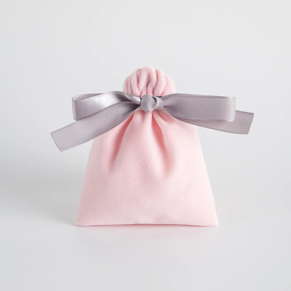 10 Bolsas de Terciopelo con Cordón – Bolsitas de Regalo con Cinta 10x12cm para Empaque de Joyas, Recuerdos de Boda, Almacenamiento de Viaje y Dulces