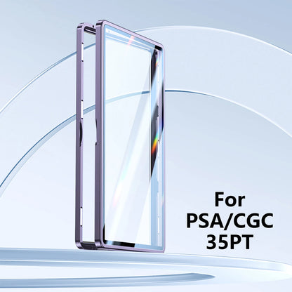 Aluminum Alloy Graded Card Case – PSA/CGC Slab Protector with UV & Scratch Resistant Magnetic Display Box