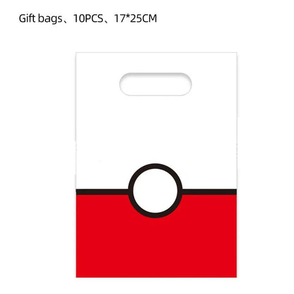 Pokémon Birthday Gift Bags – Pikachu Candy Loot Bags for Party Decorations, Goody Bags & Fillers Supplies