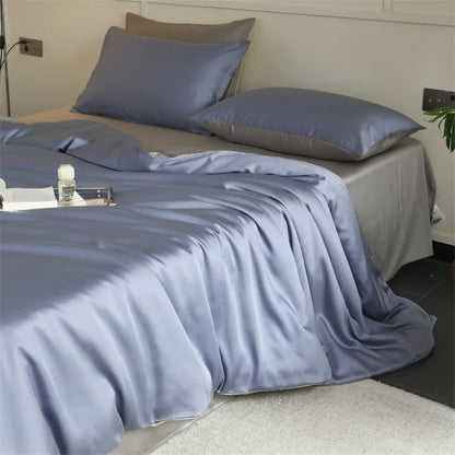 100% Mulberry Silk Bedding Set – Luxury Duvet Cover, Bed Sheet & Pillowcase Set