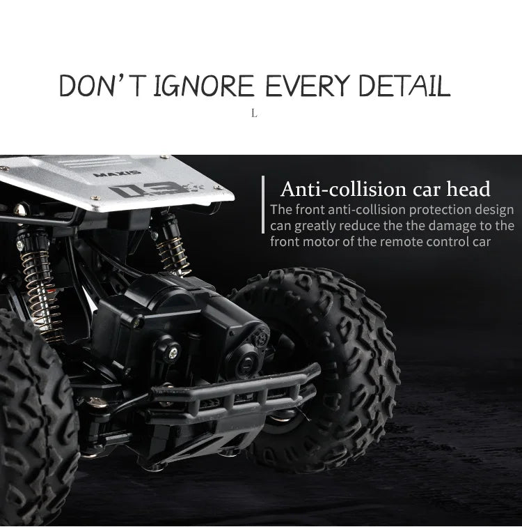 Oike Coche teledirigido 4x4 todoterreno 4WD RC Rock Crawler, coche RC de carreras y drifting todoterreno para niños y adultos