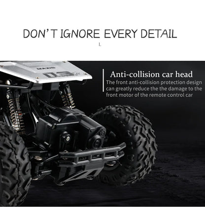 Oike Coche teledirigido 4x4 todoterreno 4WD RC Rock Crawler, coche RC de carreras y drifting todoterreno para niños y adultos