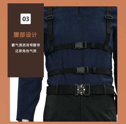 2026 Unisex Cosplay Costume Set – Coat, Elastic Pants, Belt & Gloves Adult Outfit for Convention, Gift & Roleplay