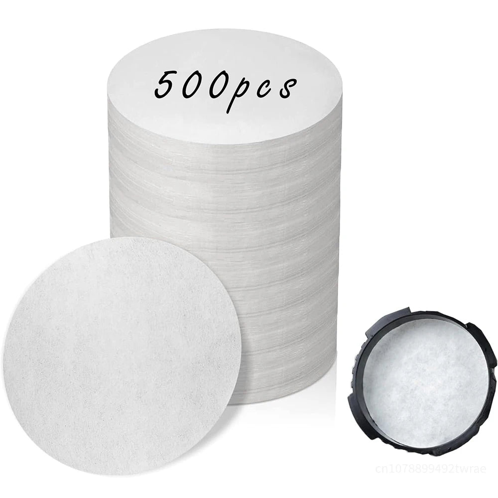 Replacement Round Coffee Filter Papers – Disposable Paper Filters Compatible with AeroPress Coffee Makers, Tea & Coffee Brewing Accessories for Home Barista Use