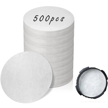 Replacement Round Coffee Filter Papers – Disposable Paper Filters Compatible with AeroPress Coffee Makers, Tea & Coffee Brewing Accessories for Home Barista Use