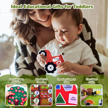 Montessori Solar System Felt Busy Board – Interactive Early Learning Storytelling Toy for Toddlers, Travel & Gifts