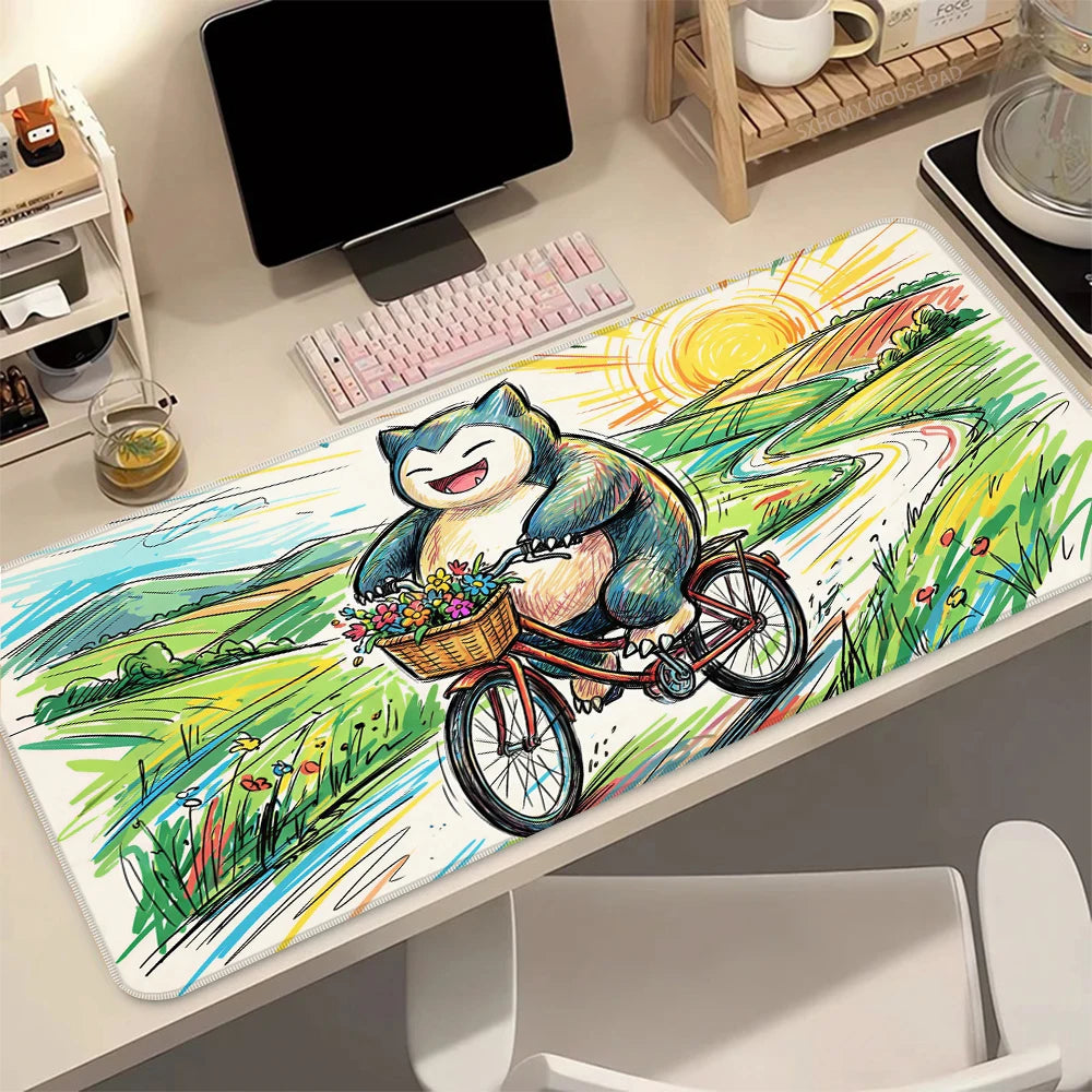 Snorlax Anime Gaming Mouse Pad – Pokémon Cartoon Non-Slip Desk Mat for Laptop & PC Setup