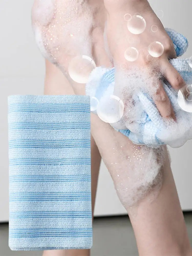 Toalla de baño exfoliante – Estropajo de espalda para el cuerpo, paño de lavado, esponja de ducha suave para limpieza profunda, exfoliación de la piel y accesorios de baño