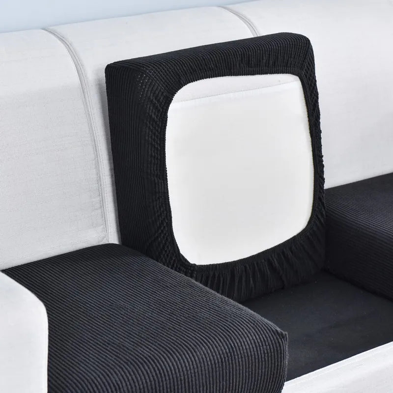 Polar Fleece Sofa Seat Cushion Cover – Stretch Furniture Protector for Pets, Kids & Living Room