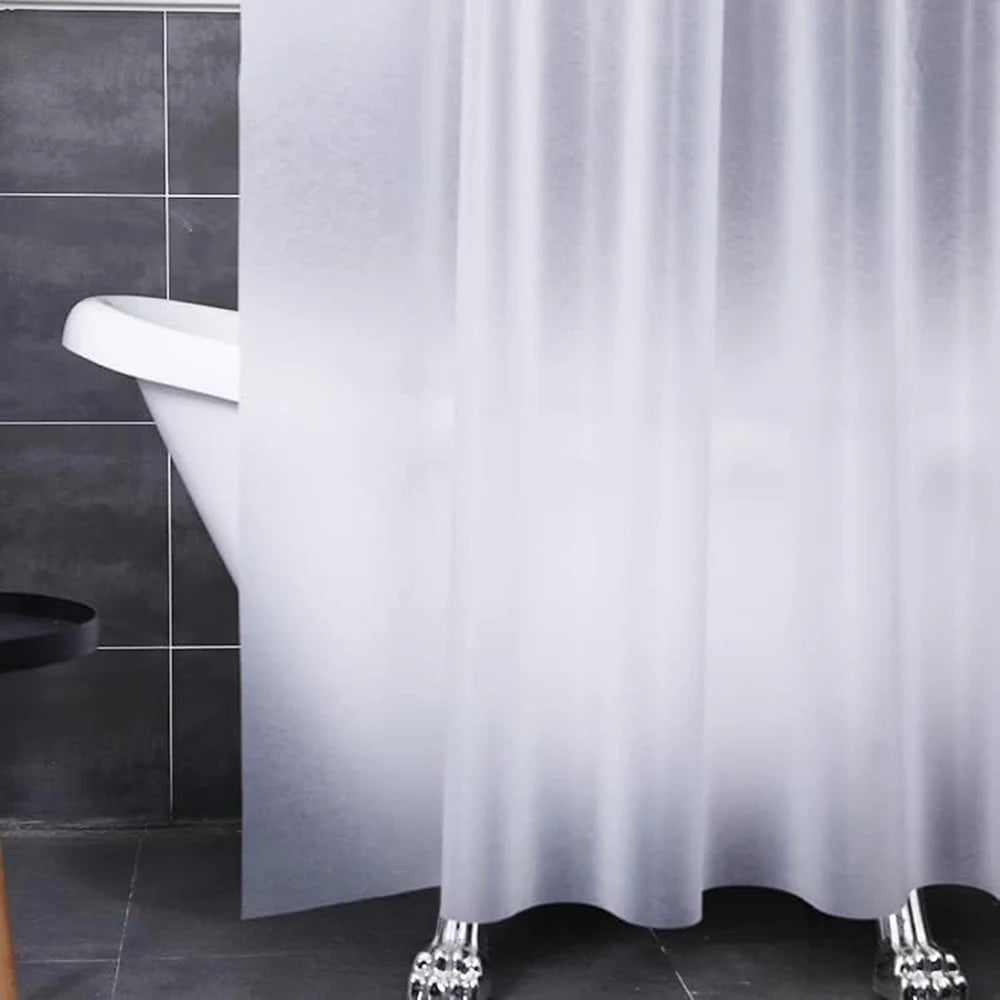 Doublure de rideau de douche imperméable en PEVA – Rideau de bain translucide à grain de soie pour salle de bain