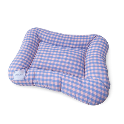 Tapis de Lit Chauffant Respirant pour Chien – Coussin de Couchage Doux Macaron à Carreaux pour Animaux avec Base Antidérapante pour Chats et Chiens