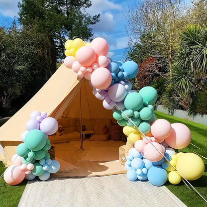 Balloon Arch Kit with Stand – Adjustable Half Arch Balloon Column Frame for Wedding, Birthday & Party Decorations | DIY Balloon Display Set