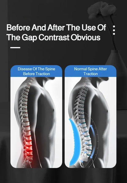 Cinturón de tracción lumbar – Cinturón de apoyo para estiramiento espinal doméstico para relajación de cintura, estiramiento de espalda y ejercicio de descompresión en barra horizontal