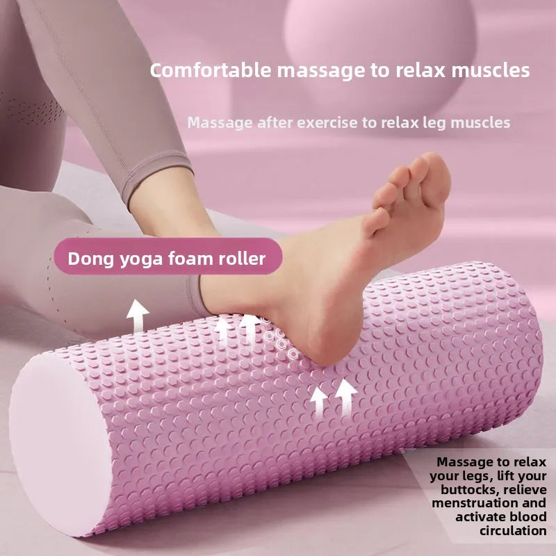 Rouleau de massage en mousse EVA haute densité pour yoga – Rouleau musculaire 30CM pour Pilates, yoga, récupération physique et exercices de gymnastique à domicile