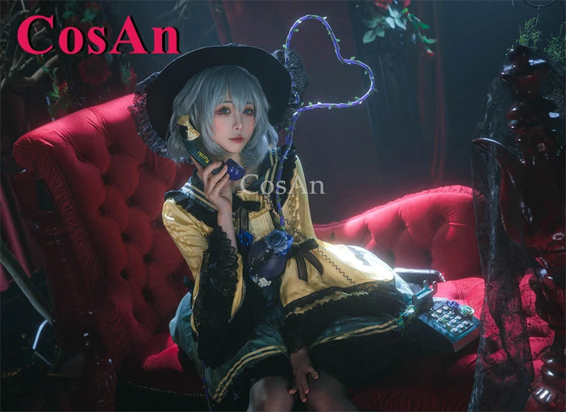 Touhou Project Komeiji Koishi Cosplay Costume Dress – Elegant Sweet Formal Outfit for Game Cosplay, Party, Halloween & Roleplay Wear