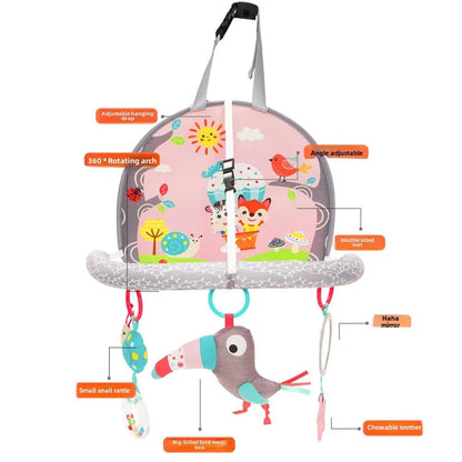 Juguete Colgante para Asiento de Bebé – Sonajero Colgante para Centro de Actividades Infantiles, Juguete Sensorial para Cochecito y Cuna para el Desarrollo Temprano, Juguete para Patadas para Bebés, Regalo para Niños Pequeños y Recién Nacidos