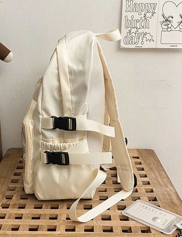 Mochila Ita Kawaii Estilo Collage – Mochila Escolar Transparente con Bolsillo en Forma de Corazón para Adolescentes, Mochila de Moda Japonesa JK, Mochila para Laptop para Mujeres, Bolso de Hombro para Estudiantes Estilo Harajuku 2024