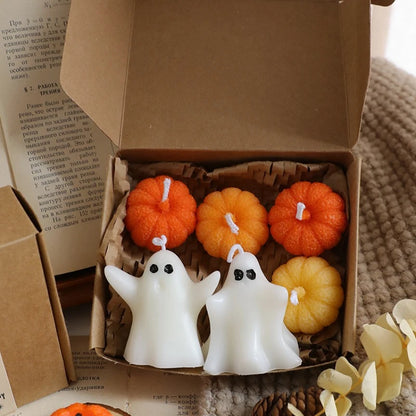 Halloween Ghost Scented Candle – Creative Wax Ghost Candle for Aromatherapy, Home Decoration & Premium Holiday Gifts