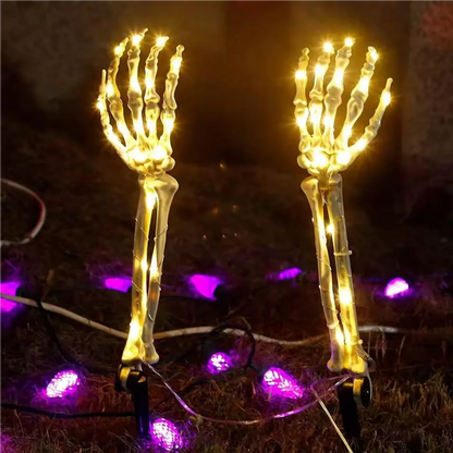 2PCS Halloween Solar Ghost Hand Garden Lights – Waterproof Outdoor LED Stake Lamps for Yard, Garden, Festival & Horror Atmosphere Decor