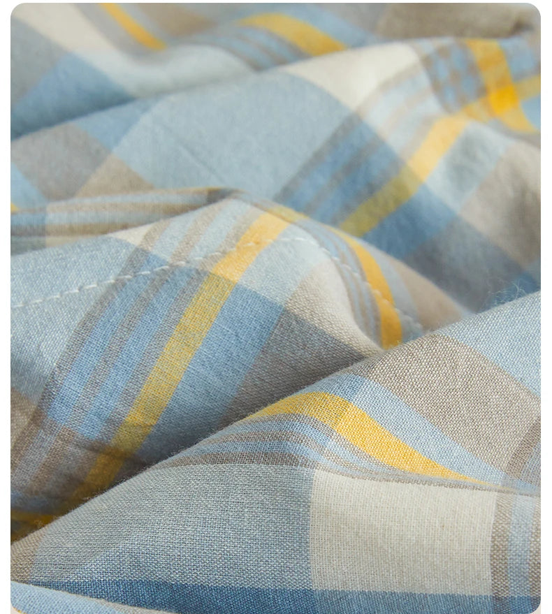 100% Cotton Summer Quilt – Lightweight Long Staple Cotton Comforter for Twin, Queen & Double Beds