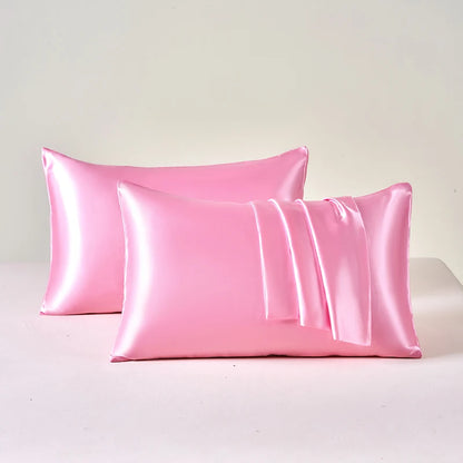 Satin Pillowcase Set of 2 – Soft Cooling Pillow Covers for Hair & Skin