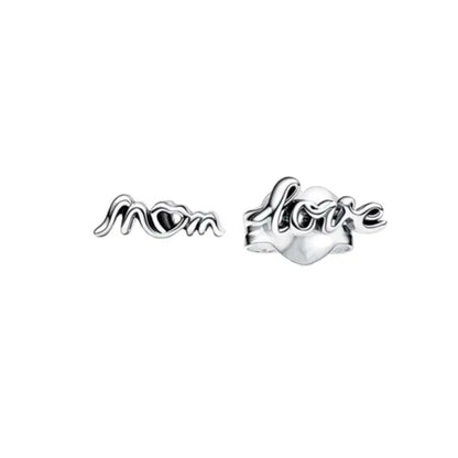 Juego de pendientes de tuerca de plata de ley 925 con hoja cuadrada, sol y luna para mujer, exquisito regalo de joyería europea