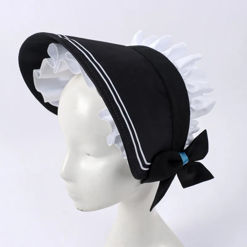 Death Game Maid Cosplay Costume – Ghost Maid Aoi Outfit | Anime Lolita-Style Dress with Hat Set (Women)