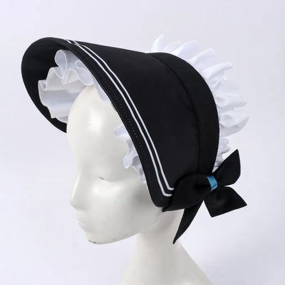 Death Game Maid Cosplay Costume – Ghost Maid Aoi Outfit | Anime Lolita-Style Dress with Hat Set (Women)