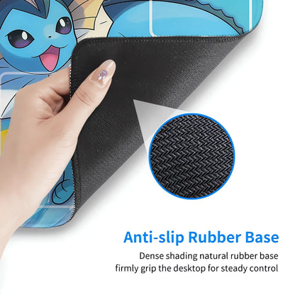 Japan Anime Gamer XXL Desk Mat – Eevee Kawaii Extended Mouse Pad (900×400 Gaming Keyboard & Mouse Pad)