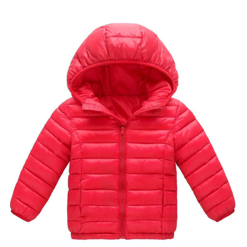 Kids’ Warm Hooded Winter Coat – Cotton-Padded Jacket for Boys & Girls, Autumn and Winter Outerwear for Ages 3–12 Years