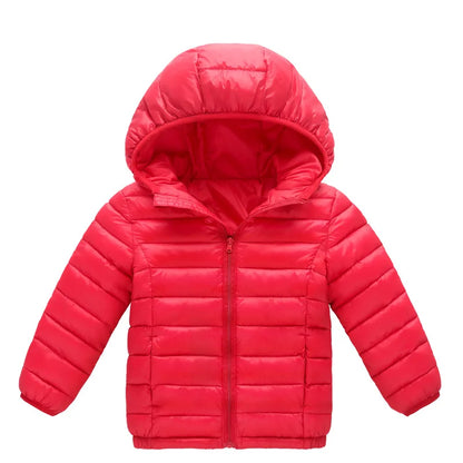 Kids’ Warm Hooded Winter Coat – Cotton-Padded Jacket for Boys & Girls, Autumn and Winter Outerwear for Ages 3–12 Years